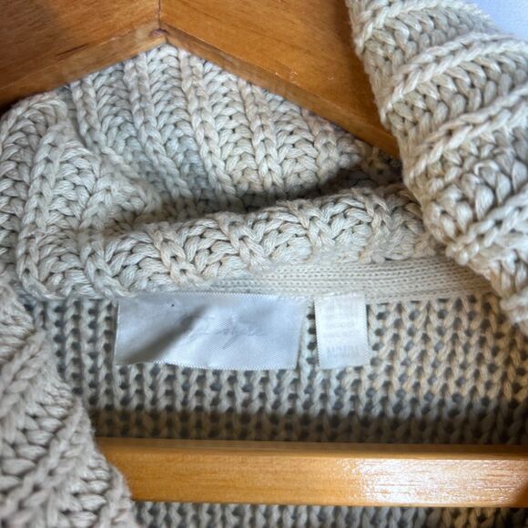 RD Style Cowl Neck Knit Two Tone Sweater Pullover Cozy Size Medium Casual Edgy - Picture 6 of 10